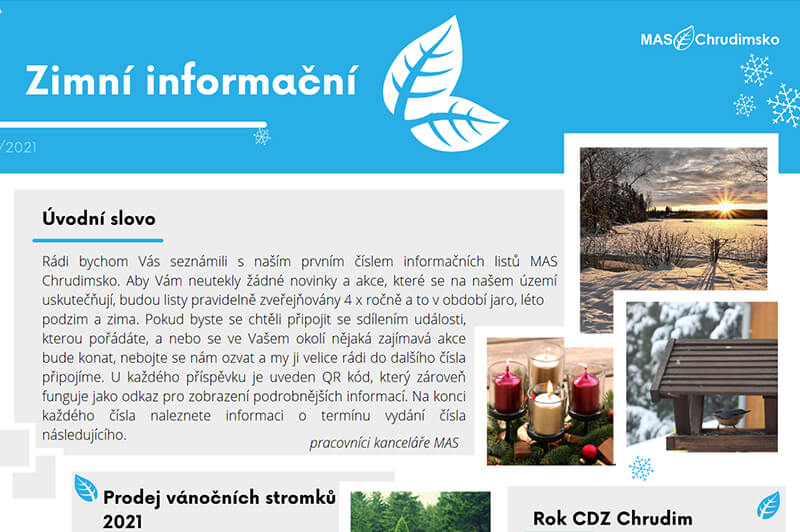 První číslo Informačních listů MAS Chrudimsko