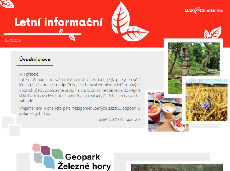 Přejít na patnácté vydání informačních listů