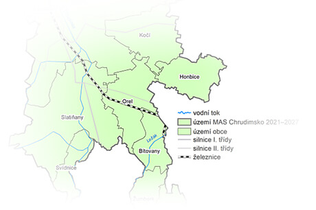Území MAS Chrudimsko 2021-2027